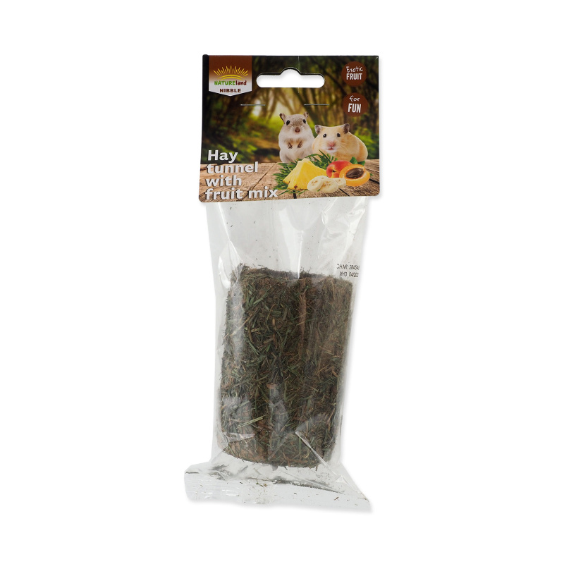 Tunel NATURE LAND Nibble ze sena plněný ovocem 125 g