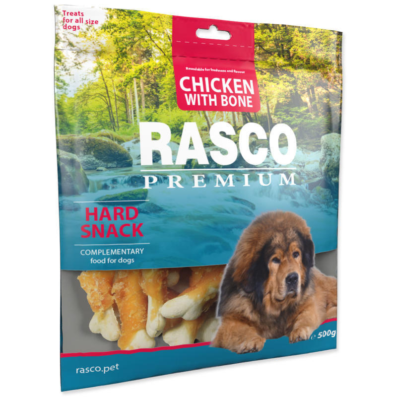 Pochoutka RASCO kosti obalené kuřecím masem 500 g