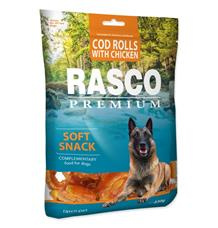Pochoutka RASCO Premium tresčí rolky obalené kuřecím masem 500 g
