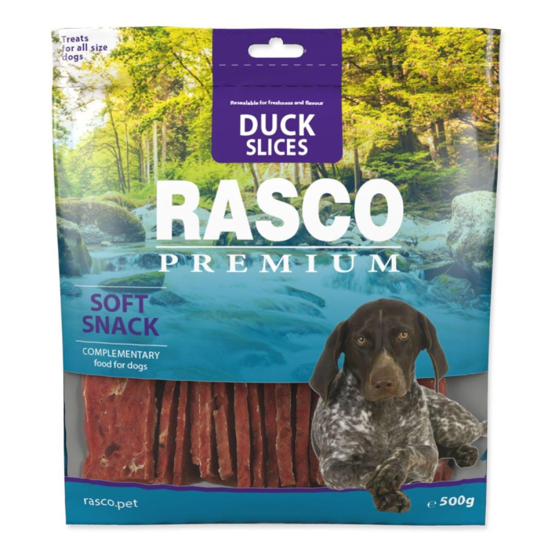 Pochoutka RASCO plátky kachního masa 500 g