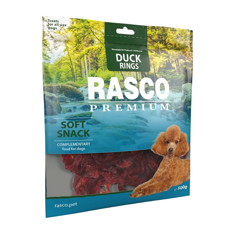 Pochoutka RASCO kroužky kachní 500 g