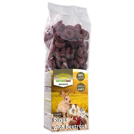 Pochoutka NATURE LAND Brunch řepové kroužky 105 g