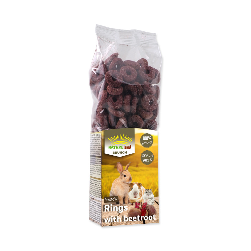 Pochoutka NATURE LAND Brunch řepové kroužky 105 g