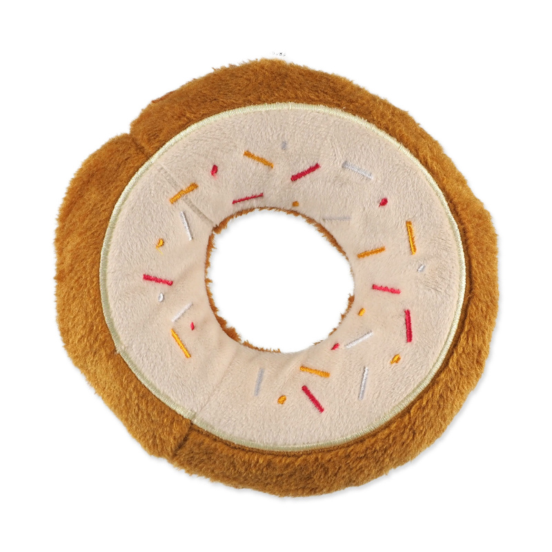 Hračka DOG FANTASY donut bílý 19 cm 1 ks