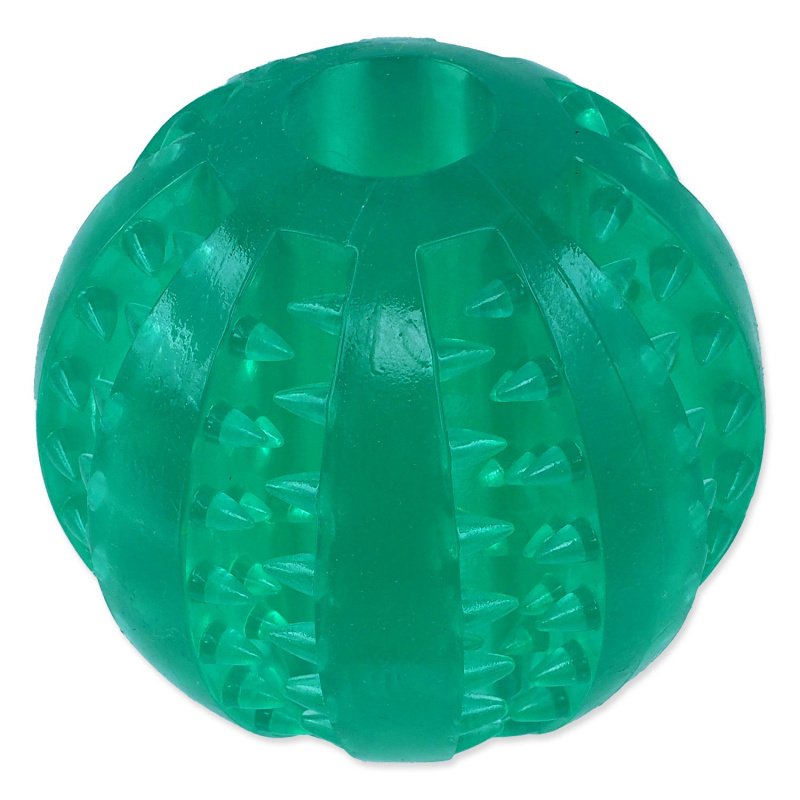 Míček DOG FANTASY DENTAL MINT zelený 7 cm