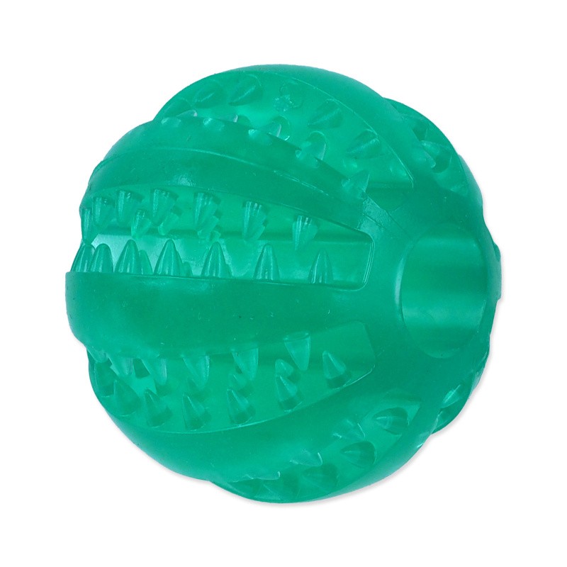 Míček DOG FANTASY DENTAL MINT zelený 6 cm