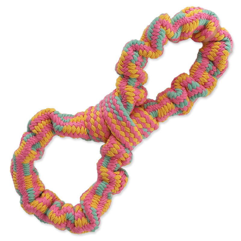 Přetahovadlo DOG FANTASY osmička barevná 25 cm
