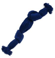Uzel DOG FANTASY pískací 2 knoty modrý, 22 cm