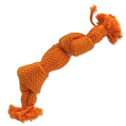 Uzel DOG FANTASY pískací 2 knoty oranžový, 22 cm