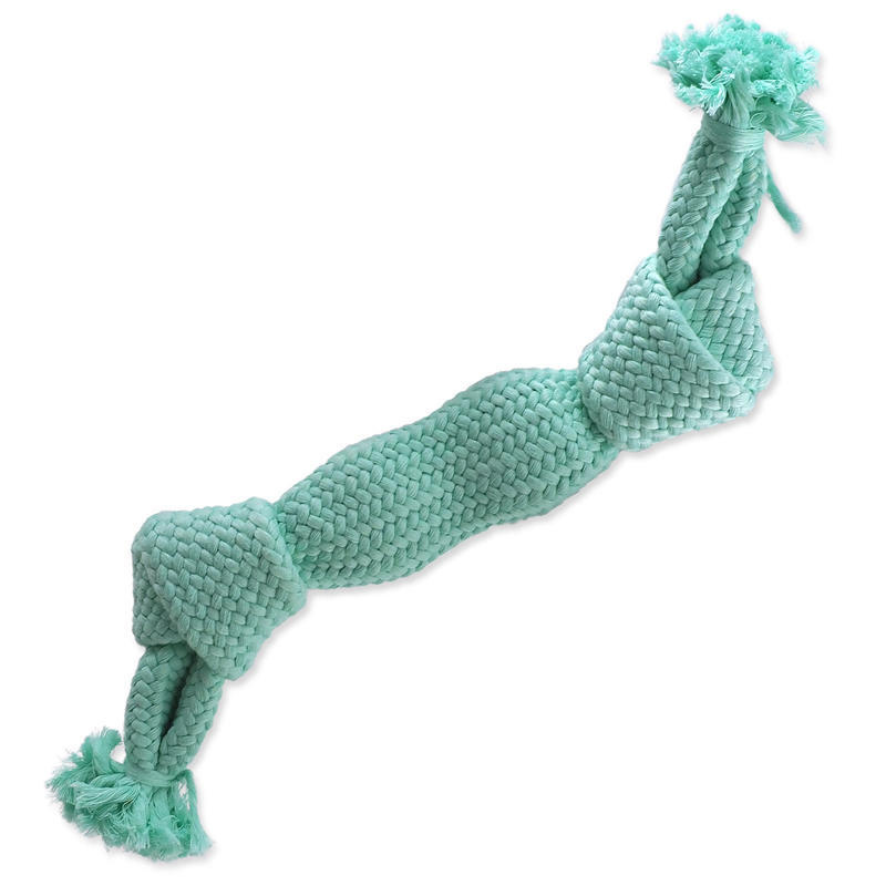 Uzel DOG FANTASY pískací 2 knoty modrý, 35 cm