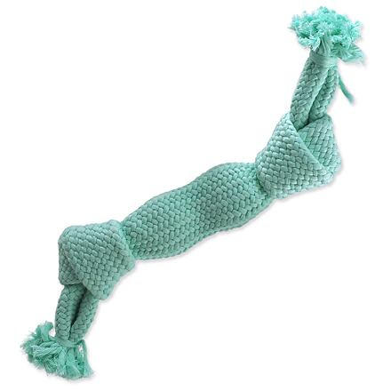 Uzel DOG FANTASY pískací 2 knoty modrý, 35 cm