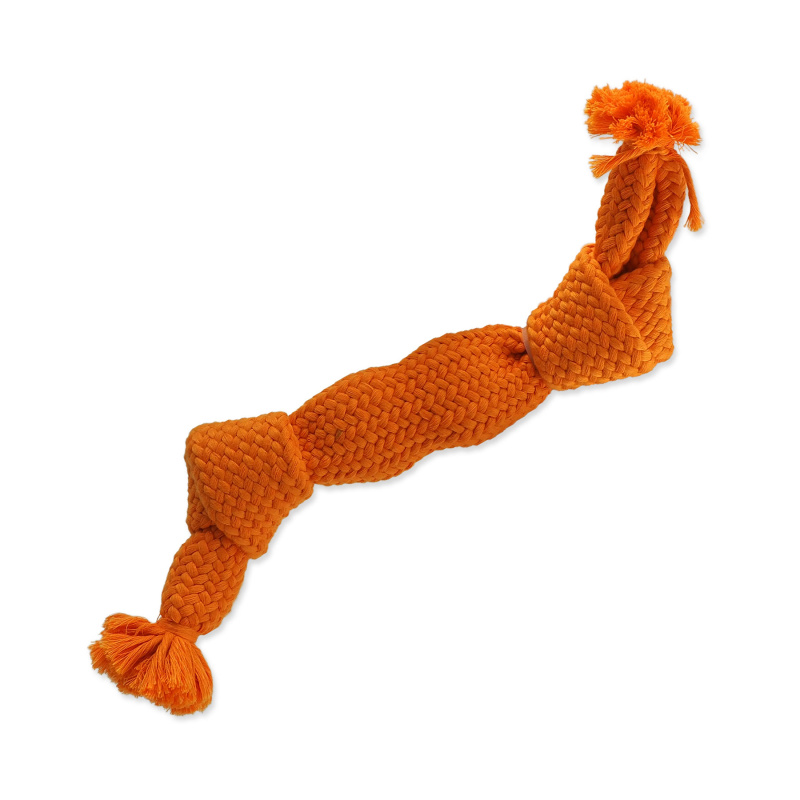 Uzel DOG FANTASY pískací 2 knoty oranžový, 35 cm
