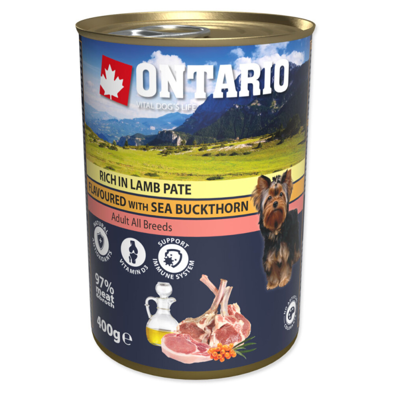 Konzerva ONTARIO jehněčí paté s bylinkami 400 g