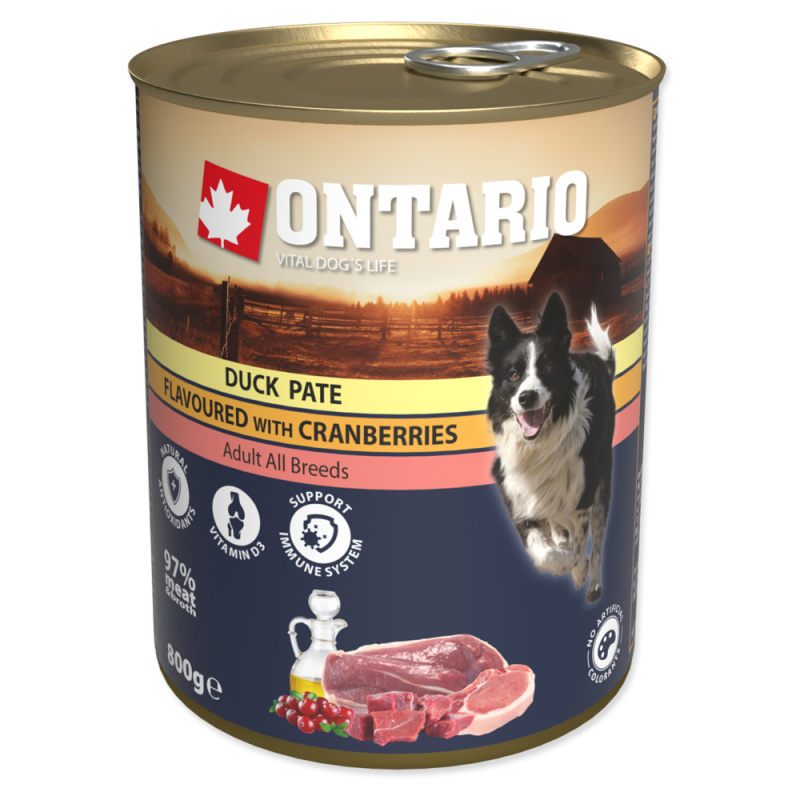 Konzerva ONTARIO kachní paté s brusinkami 800 g