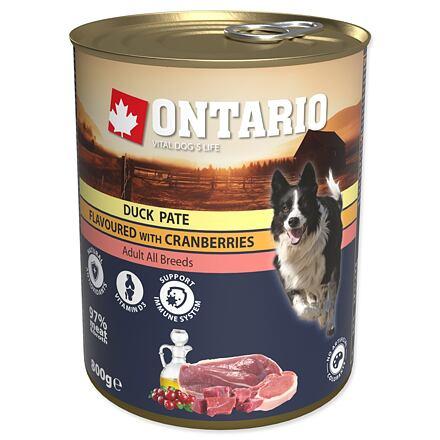 Konzerva ONTARIO kachní paté s brusinkami 800 g