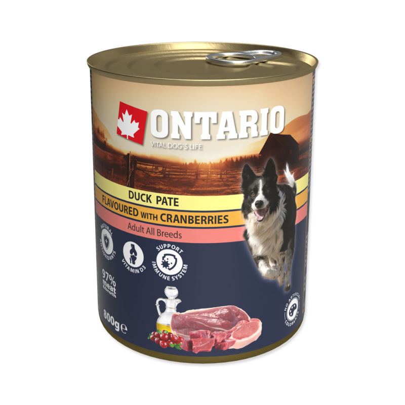 Konzerva ONTARIO kachní paté s brusinkami 800 g