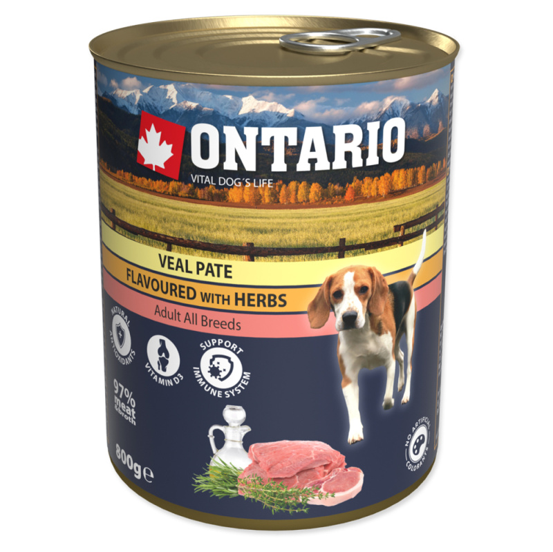 Konzerva ONTARIO telecí paté s bylinkami 800 g