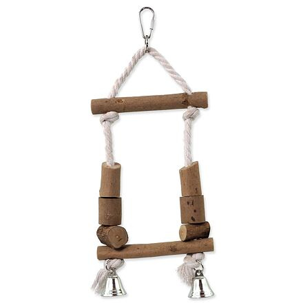 Houpačka EPIC PET dřevěná s lanem 32 cm