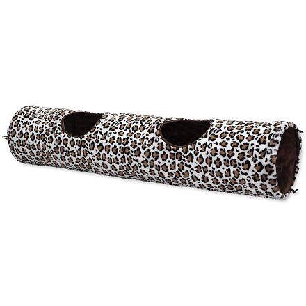 Tunel MAGIC CAT plyšový leopard 120 cm