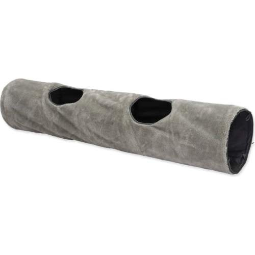 Tunel MAGIC CAT plyšový šedý 120 cm