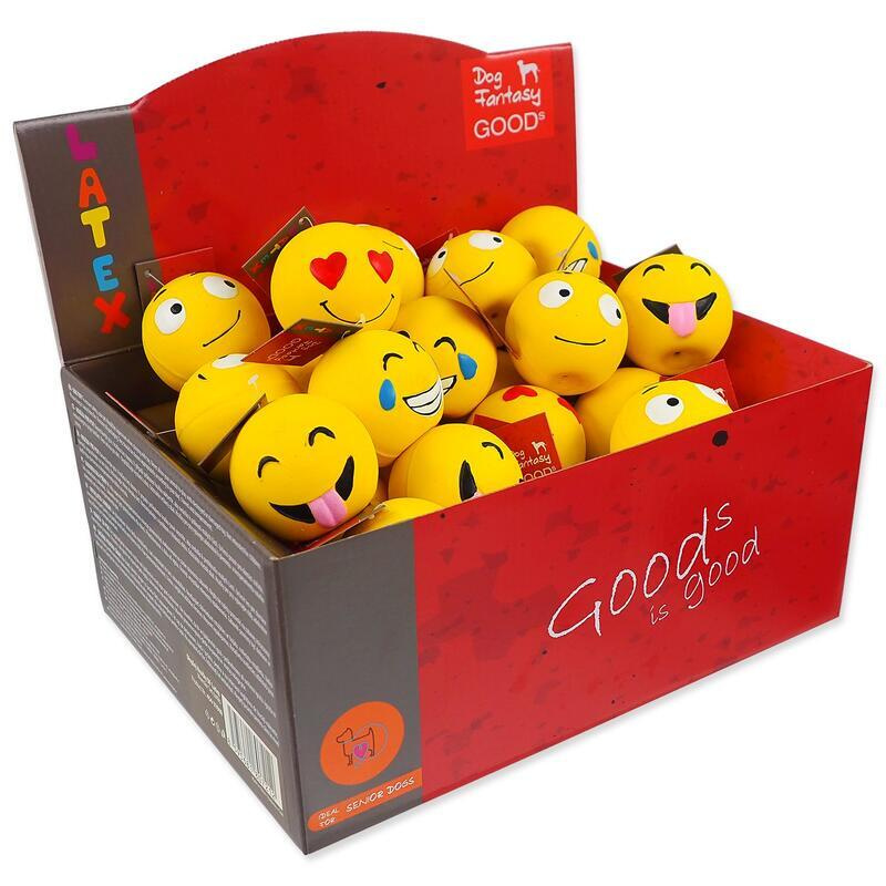Displej hračky DOG FANTASY Latex Emoji Ball 36 ks