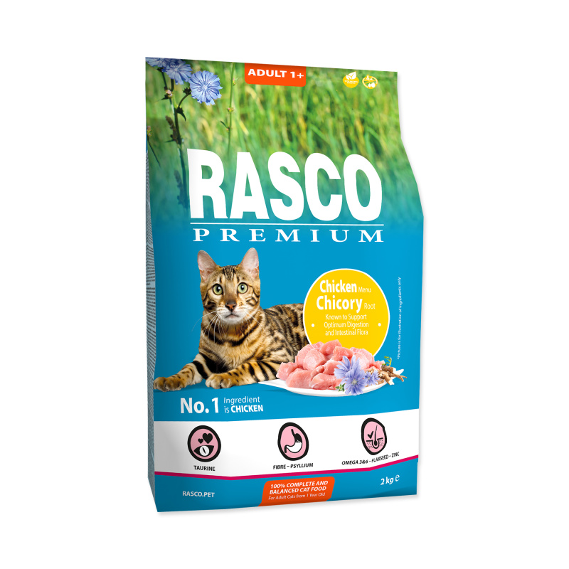 Granule RASCO Premium Adult kuřecí s kořenem čekanky 2 kg