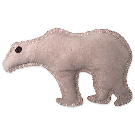 Hračka DF Dura-fused kůže a juta medvěd pískací 28cm