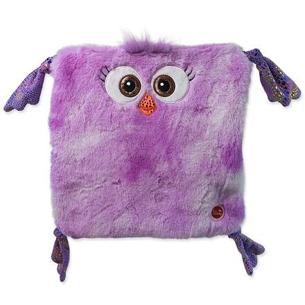 Hračka DOG FANTASY Monsters kuře čtvercové fialové šustící 28 cm