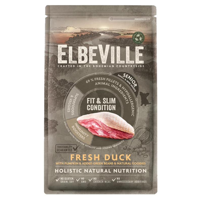 ELBEVILLE Fit and Slim Condition Fresh Duck granule pro psy 1 kus, Hmotnost balení (g): 4 kg