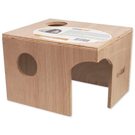 Domeček EPIC PET dřevěný L 25 cm