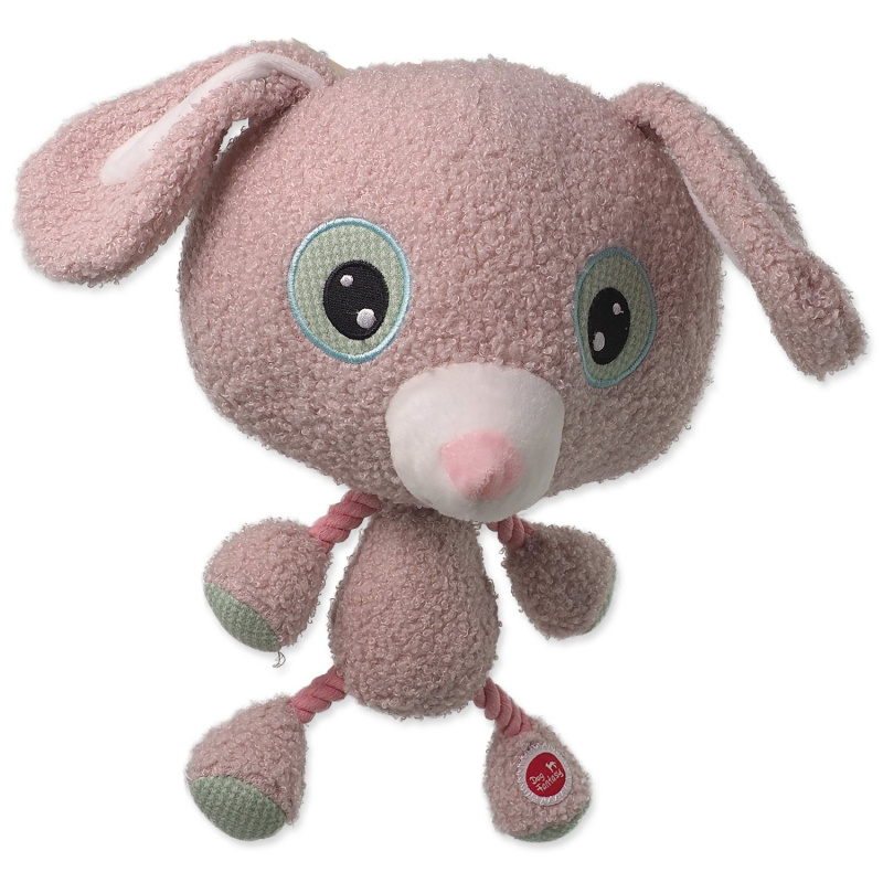 Hračka DF Big head králík plyšový pískací 30cm