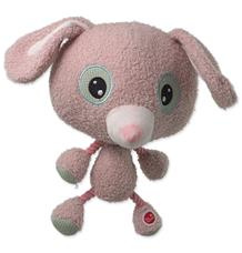 Hračka DF Big head králík plyšový pískací 30cm