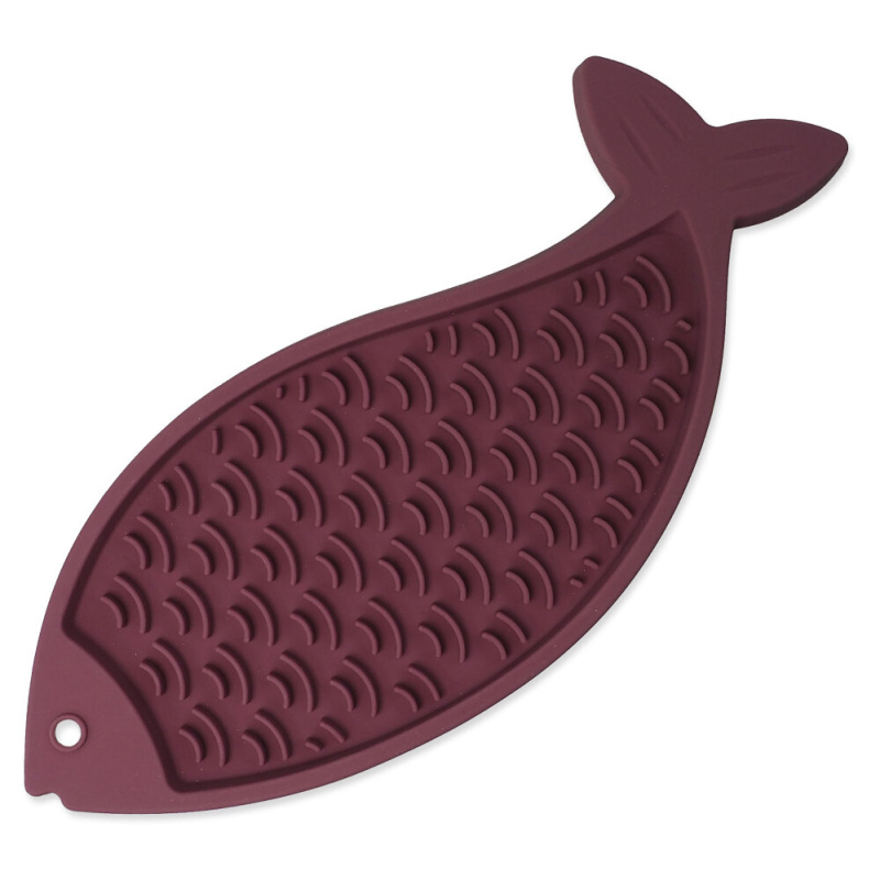 Podložka EP Lick&Snack lízací ryba pastelová fialová 28x11,5cm