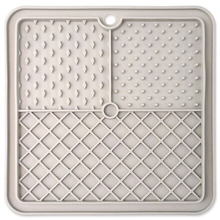 Podložka EP Lick&Snack lízací čtverec světle šedý 20x20cm