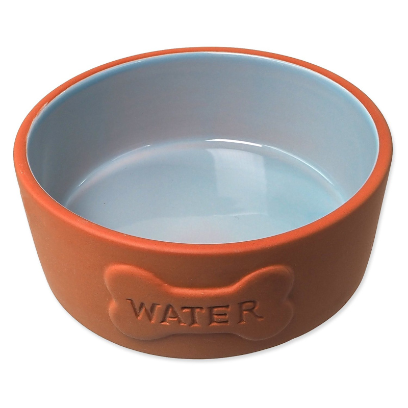 Miska DF keramická cihlová/modrá WATER 13x5cm, 350ml