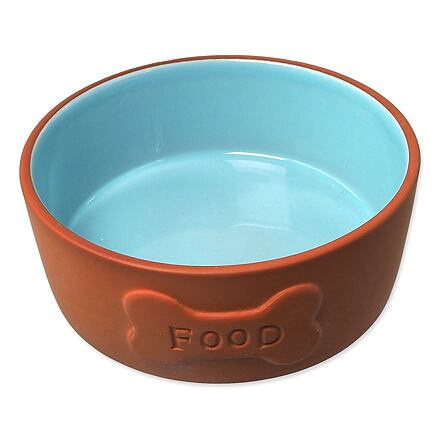 Miska DF keramická cihlová/modrá FOOD 13x5cm, 350ml