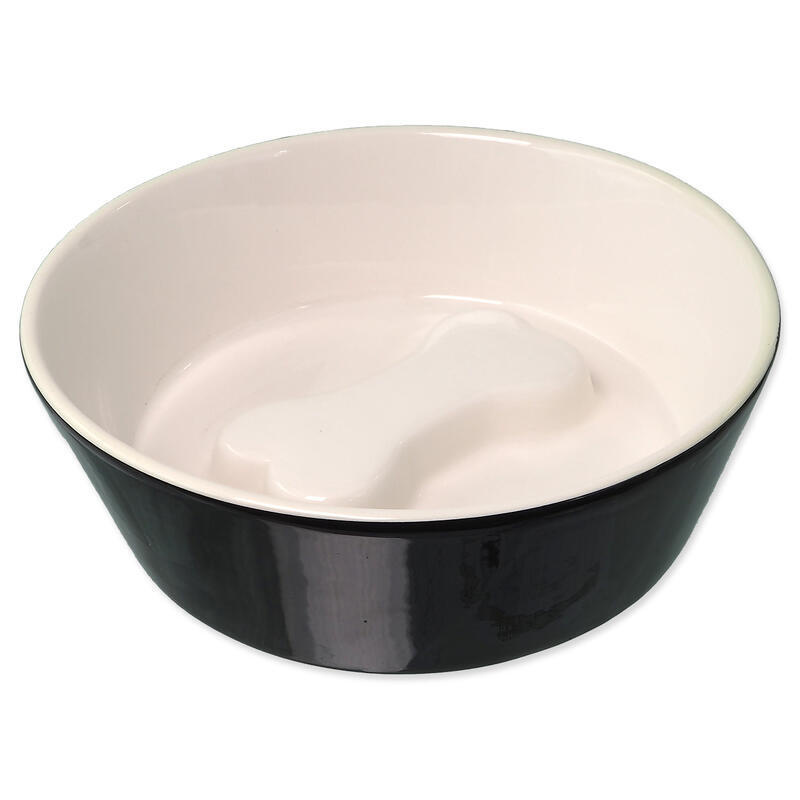 Miska DF keramická černá/bílá kost 18x6cm, 650ml