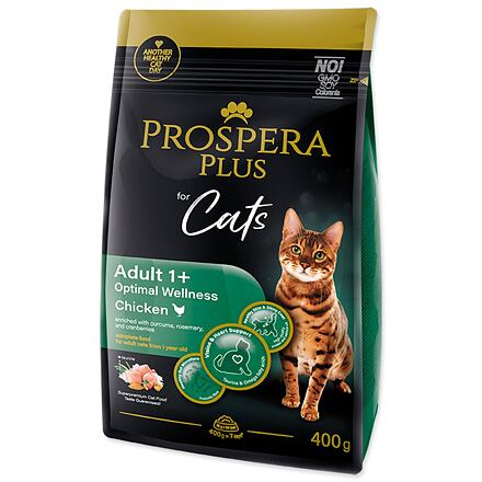 Krmivo Prospera Plus Adult 1+ Chicken  Optimal Wellness 0,4kg