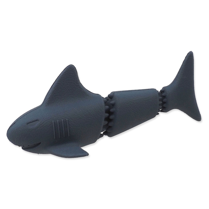 Hračka Dog Fantasy Sea Natural Toy žralok guma modrá 18,5cm