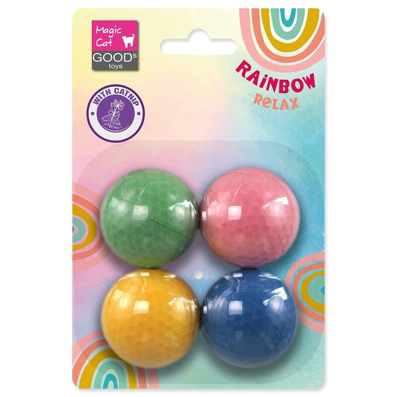 Hračka MC Rainbow Relax míček pěnový ⌀4cm mix barev 4ks
