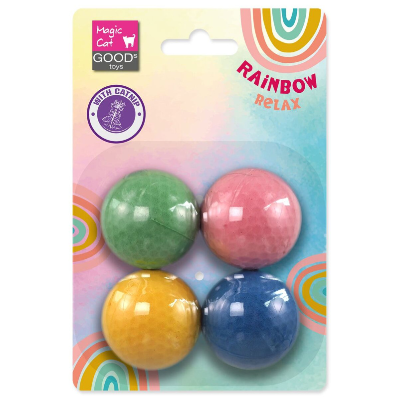 Hračka MC Rainbow Relax míček pěnový ⌀4cm mix barev 4ks