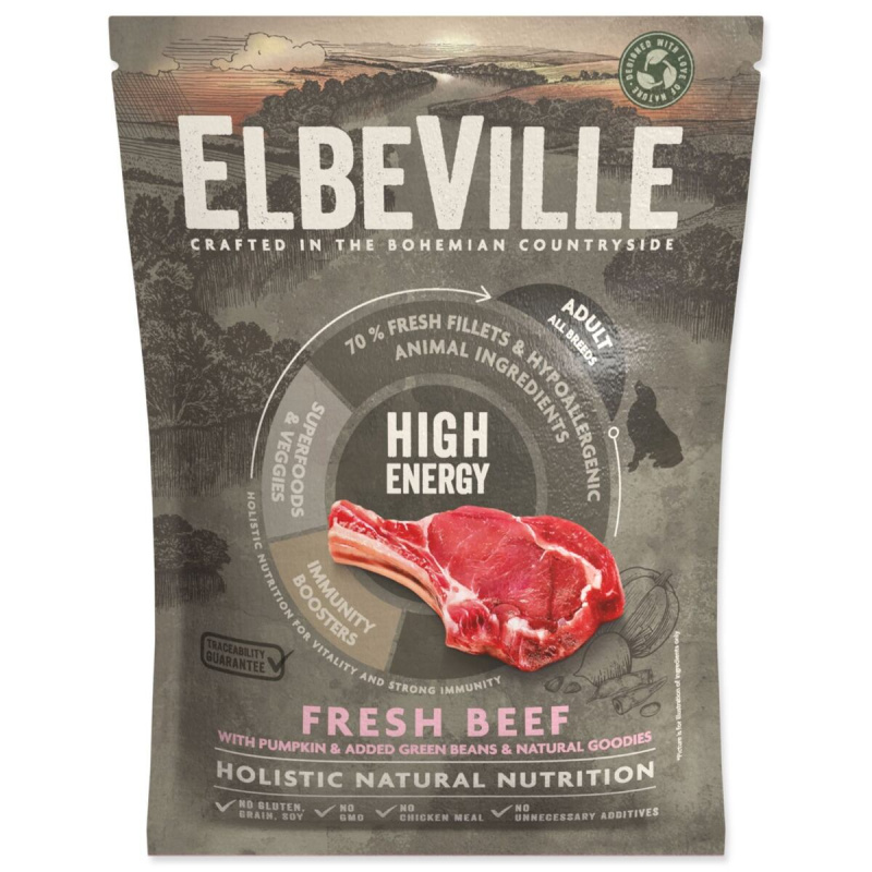 Vzorek ELBEVILLE Adult All Breeds Fresh Beef High Energy 100g