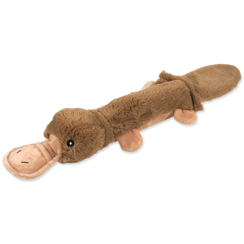 Hračka Dog Fantasy Recycled Toy kachna s PET lahví pískací se šustícím ocasem 55cm