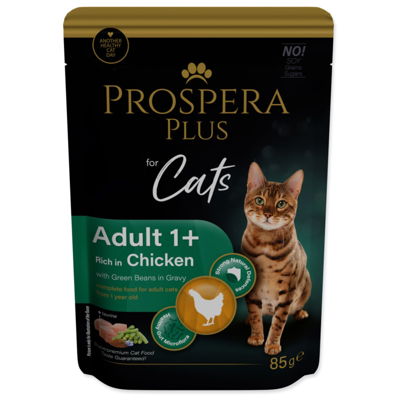 Kapsička Prospera Plus  Adult 1+, Chicken, Beans 85g