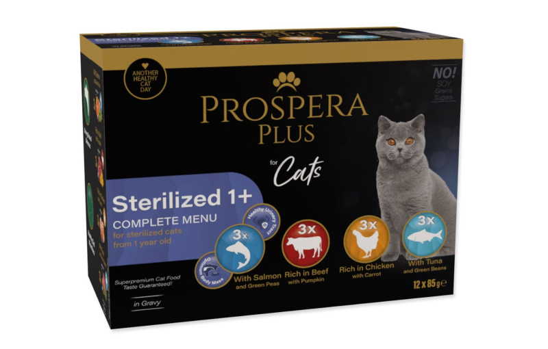 Kapsička Prospera Plus Sterilized 1+, 12x 85g