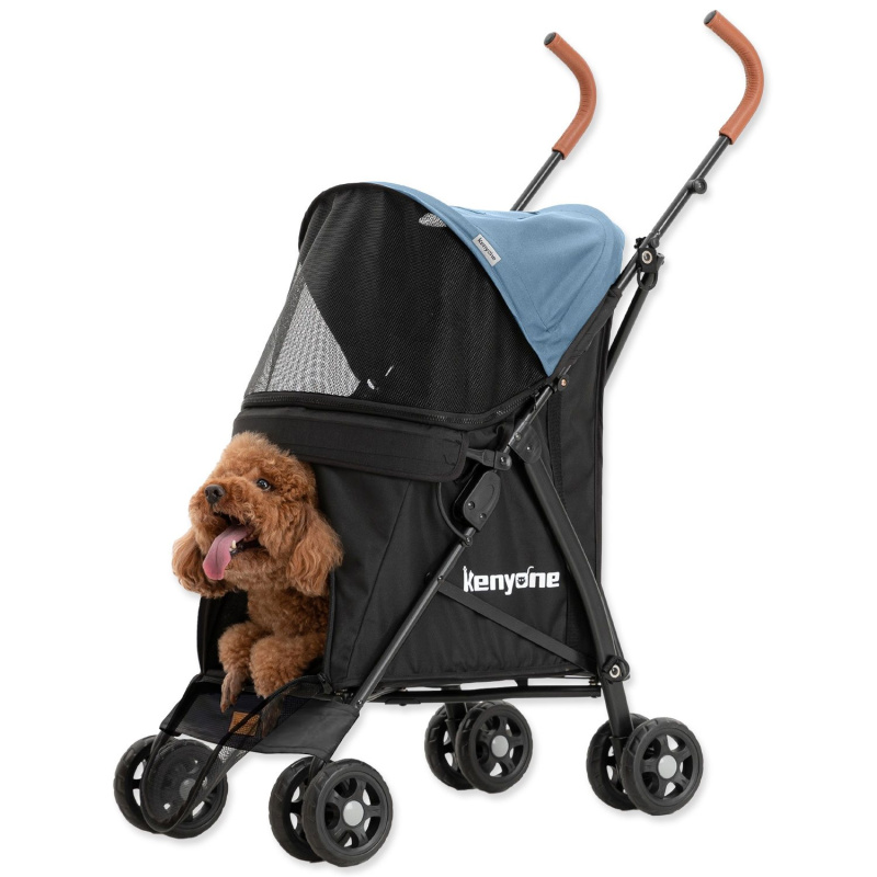 Kočárek Kenyone 45x61x100cm modrý, černá kontrukce