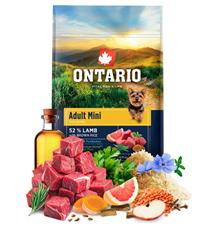 Krmivo Ontario Adult Mini Lamb & Brown Rice 0,75kg