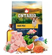 Krmivo Ontario Adult Mini Fish & Brown Rice 2,25kg