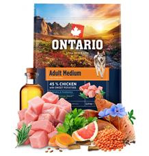Krmivo Ontario Adult Medium Chicken & Sweet Potatoes 12kg
