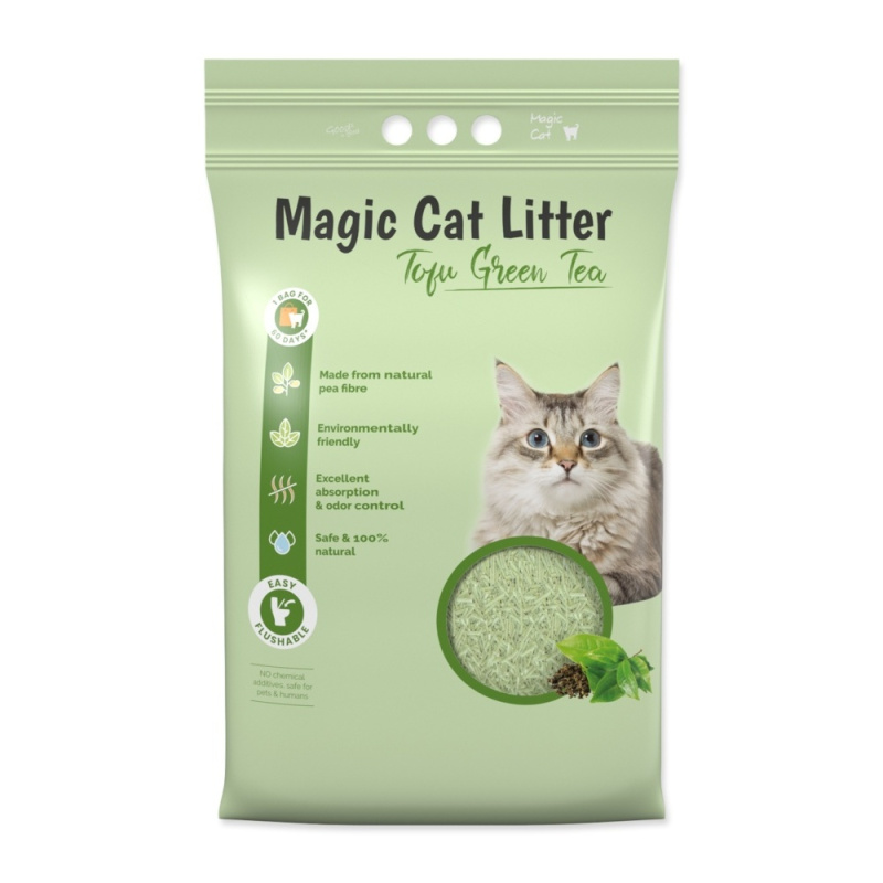 Stelivo Magic Litter Tofu zelený čaj ,5,4kg/12l